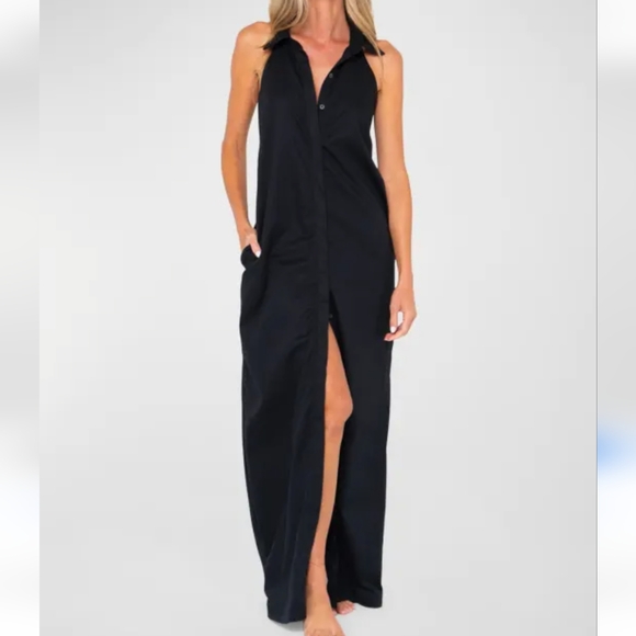 JBQ Dresses & Skirts - JBQ Rayna Tie Maxi Dress || Medium